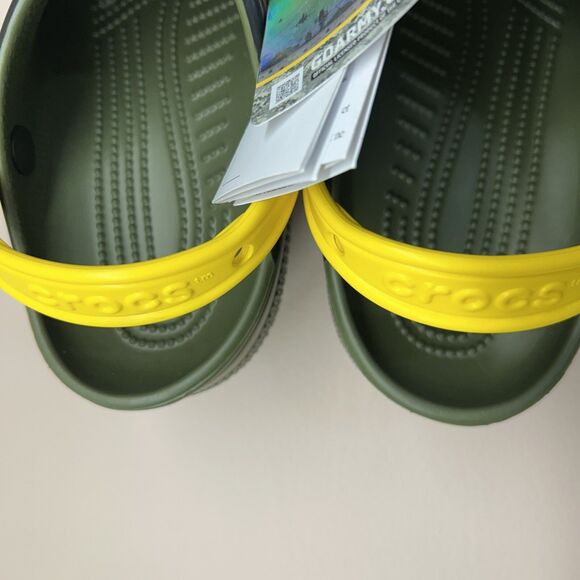 Classic Crocs US Army Green Yellow Black Size Men 4 Women 6 Adults Slip On - Picture 5 of 11